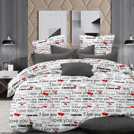 Ткань для постельного белья Бязь "Gold" Lux GL1641white