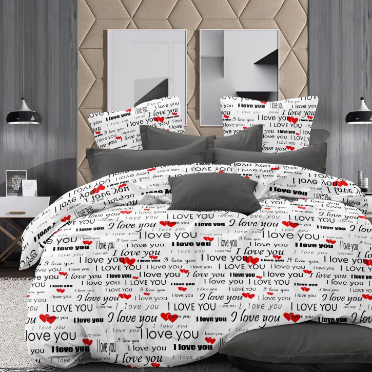 Ткань для постельного белья Бязь "Gold" Lux GL1641white