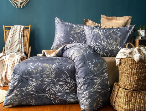 Євро-максі набір постільної білизни 200*220 із Бязі "Gold" з простирадлом на резинці №144925AB Черешенка™