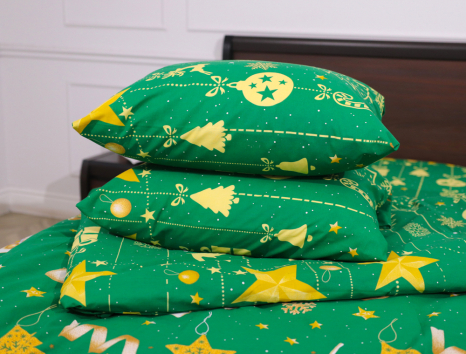 Двоспальний набір постільної білизни 180*220 із Бязі "Gold" №151806 Черешенька™