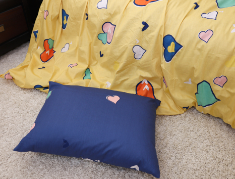 Євро-максі набір постільної білизни 200*220 із Сатину №867AB Черешенка™