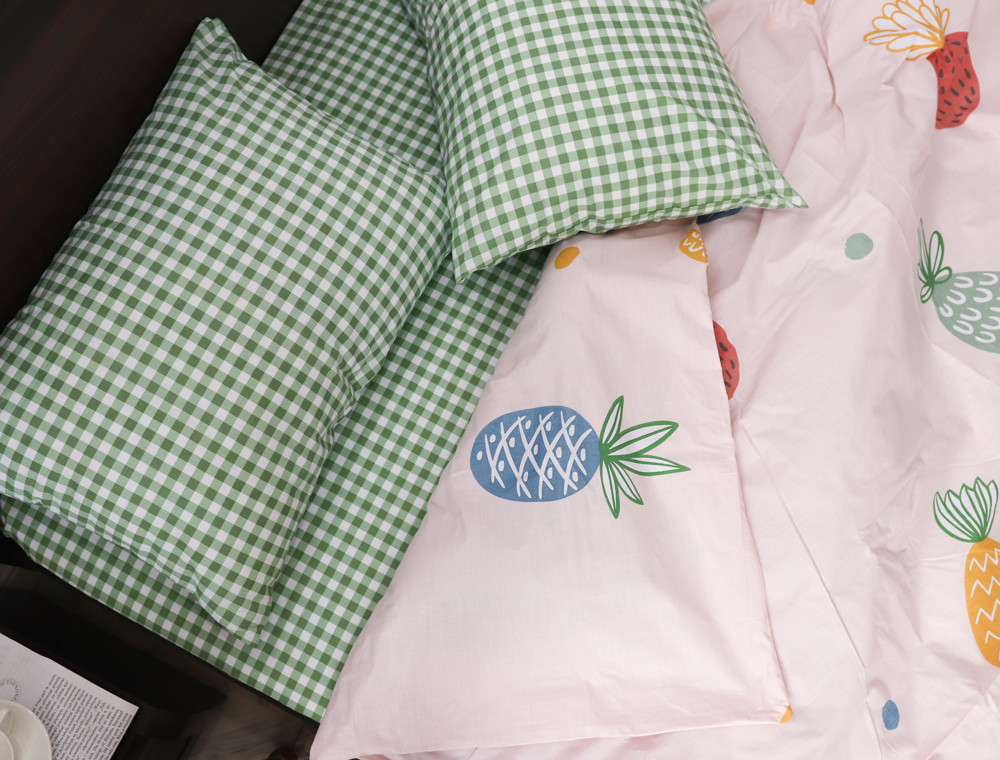 Семейный набор хлопкового постельного белья из Бязи "Gold" №154524AB Черешенка™