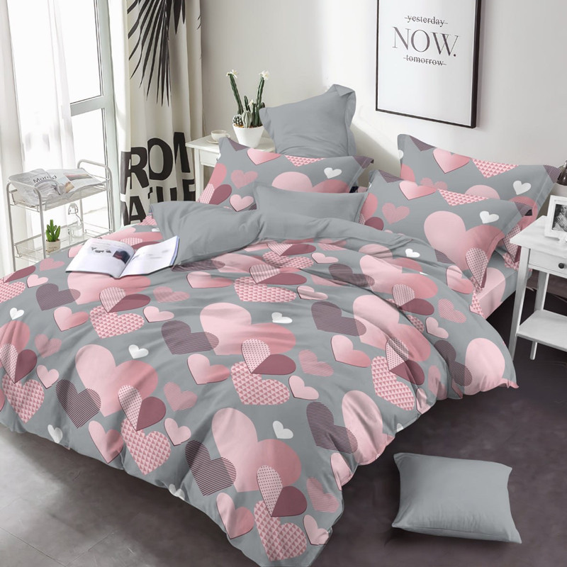 Ткань для постельного белья Бязь "Gold" Lux GL3404pink