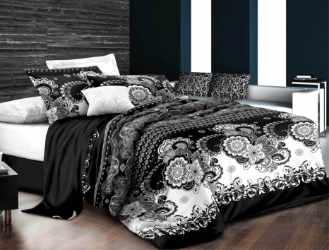 Євро-максі набір постільної білизни 200*220 із Ранфорсу №181329 Черешенка™