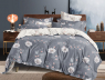 Семейный набор хлопкового постельного белья из Сатина №44243AB Черешенка™