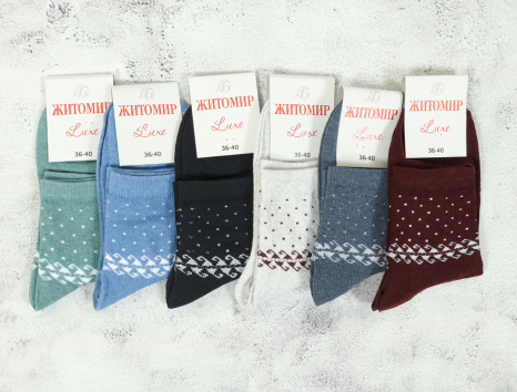 Жіночі шкарпетки Житомир Luxe (36-40) №ZL3311