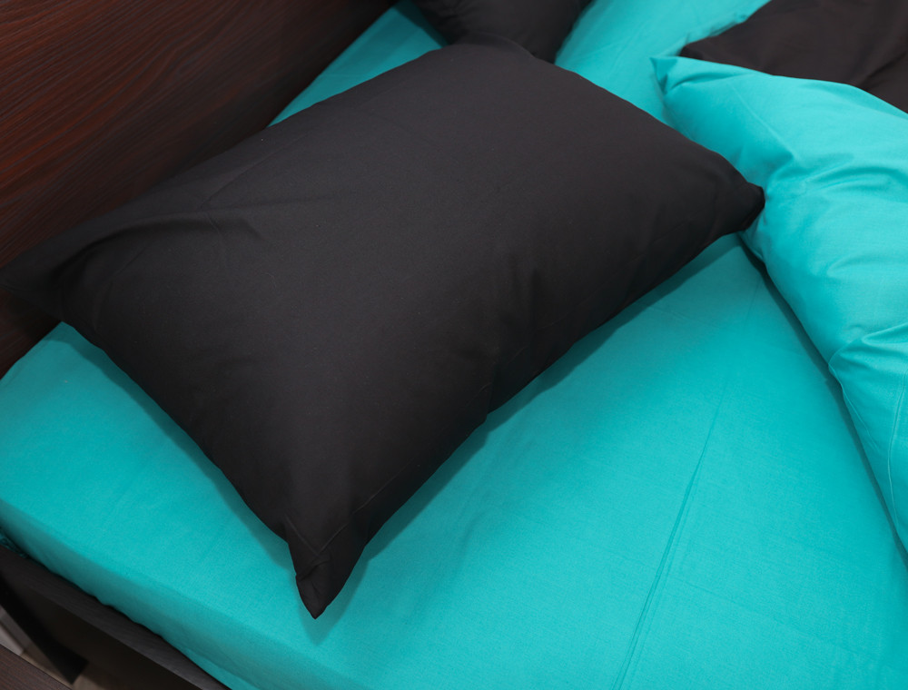 Сімейний набір однотонної постільної білизни із Бязі "Gold" №155518AB Черешенка™