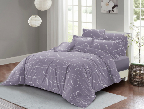 Тканина для постільної білизни Бязь "Gold" Lux GL3661violet