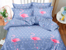 Семейный набор хлопкового постельного белья из Сатина №634A Черешенка™