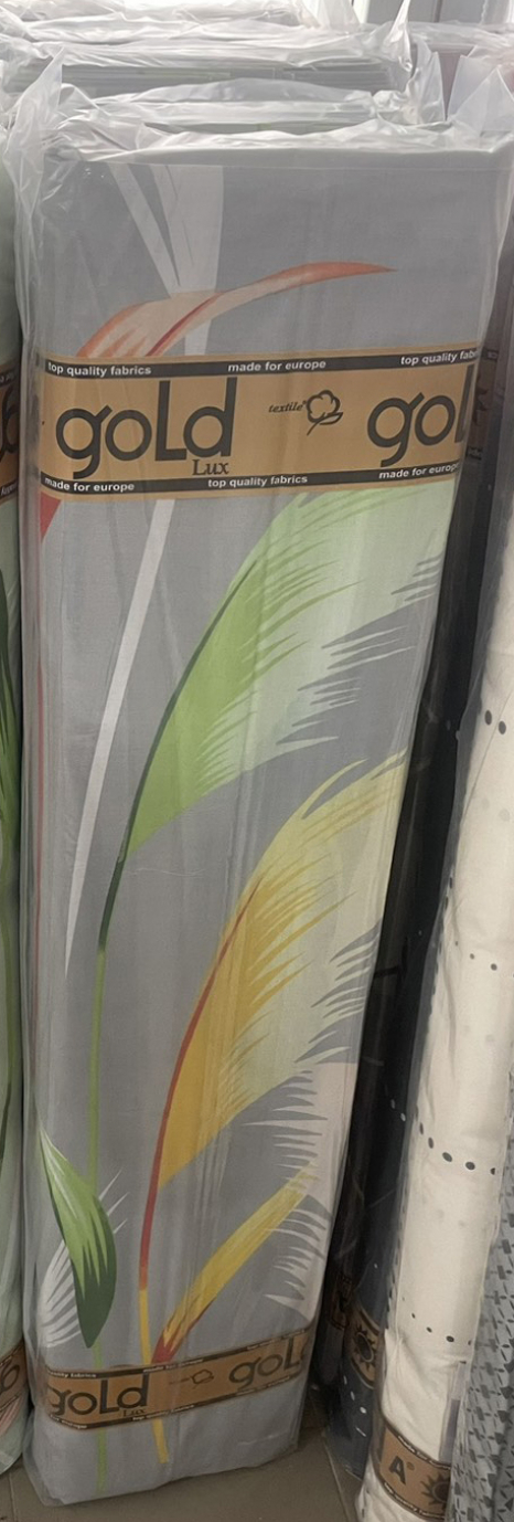 Ткань для постельного белья Бязь "Gold" Lux GL3366-grey