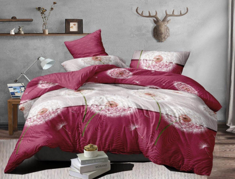 Тканина для постільної білизни Бязь "Gold" Lux GL3617pink