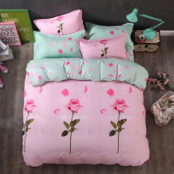 Тканина для постільної білизни Бязь "Gold" Lux "Я тебе люблю" GL1371 (A+B) - (50м+50м)