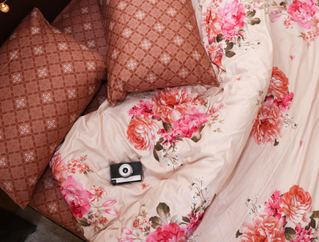 Евро макси набор постельного белья 200*220 из Сатина №065AB Черешенка™