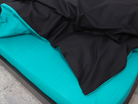 Євро-максі набір однотонної постільної білизни 200*220 із Бязі "Gold" №155518AB Черешенка™