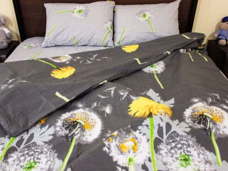 Двоспальний набір постільної білизни 180*220 із Бязі "Gold" №153065AB Черешенка™