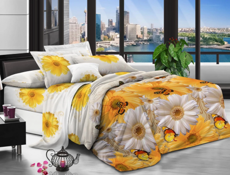 Ткань для постельного белья Бязь "Gold" Lux GL7546