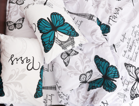 Семейный набор хлопкового постельного белья из Бязи "Gold" №151597  Черешенка™