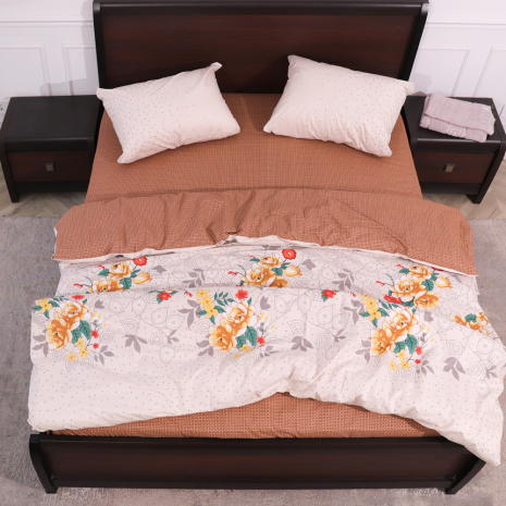 Полуторный набор постельного белья 150*220 из Бязи "Gold" №153116АВ Черешенка™