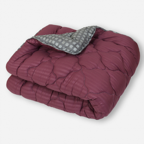 Двоспальна ковдра мікрофібра/холофайбер двостороння №40093