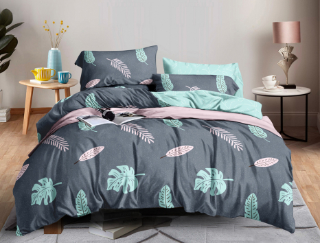 Двоспальний набір постільної білизни 180*220 із Сатину №1772 Черешенка™