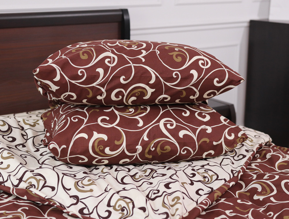 Полуторний набір постільної білизни 150*220 із Бязі "Gold" №152100AB Черешенка™