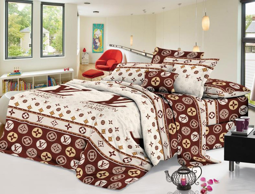 Полуторний набір постільної білизни 150*220 із полікотону №2017451 Черешенька™