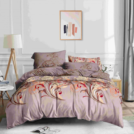 Євро набір постільної білизни 200*220 із полікотону №200201 Черешенька™