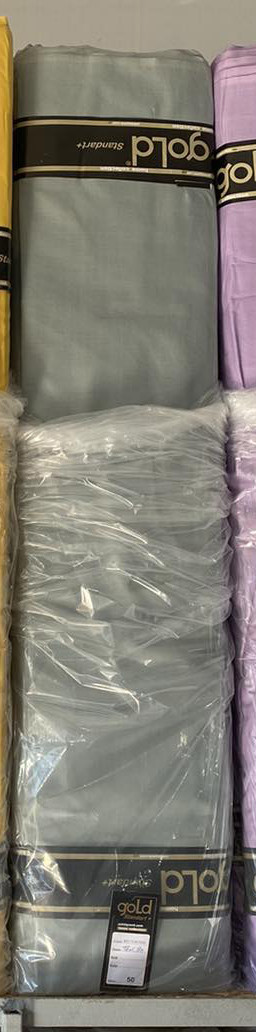 Тканина для постільної білизни Бязь "Gold" Lux однотонна GLgrayG (50м)