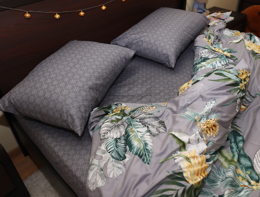 Евро макси набор постельного белья 200*220 из Сатина №032AB Черешенка™