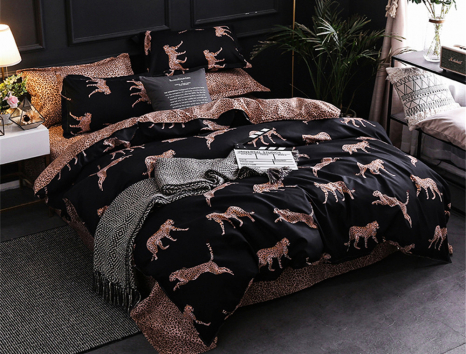 Сімейний набір постільної білизни із Сатину №1372AB Черешенка™