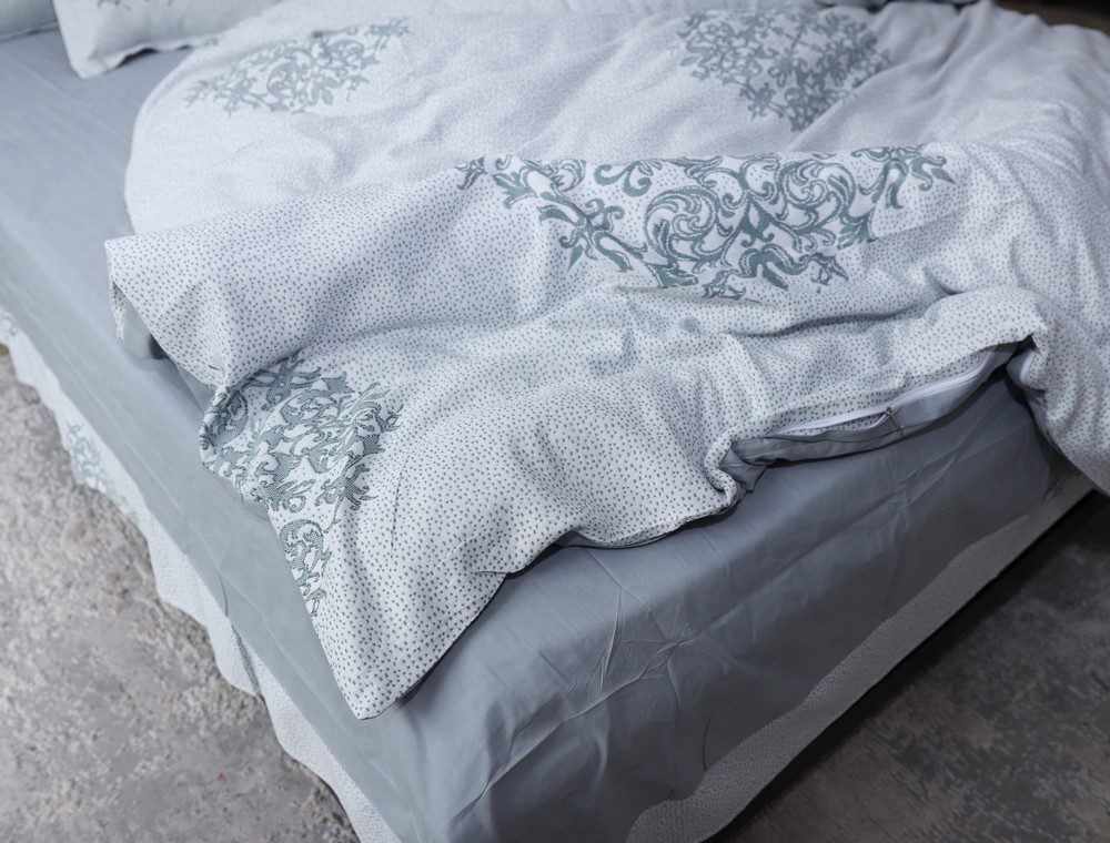 Євро-максі набір постільної білизни 200*230 із Трикотажу (В'язка) №500-05 Черешенка™