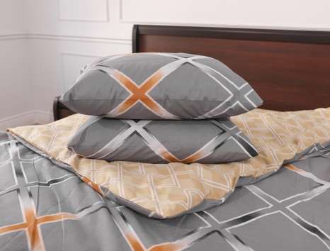 Двуспальный набор постельного белья 180*220 из Бязи "Gold" №159115AB Черешенка™