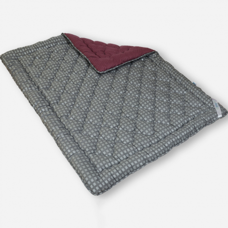 Двоспальна ковдра мікрофібра/холофайбер двостороння №40093