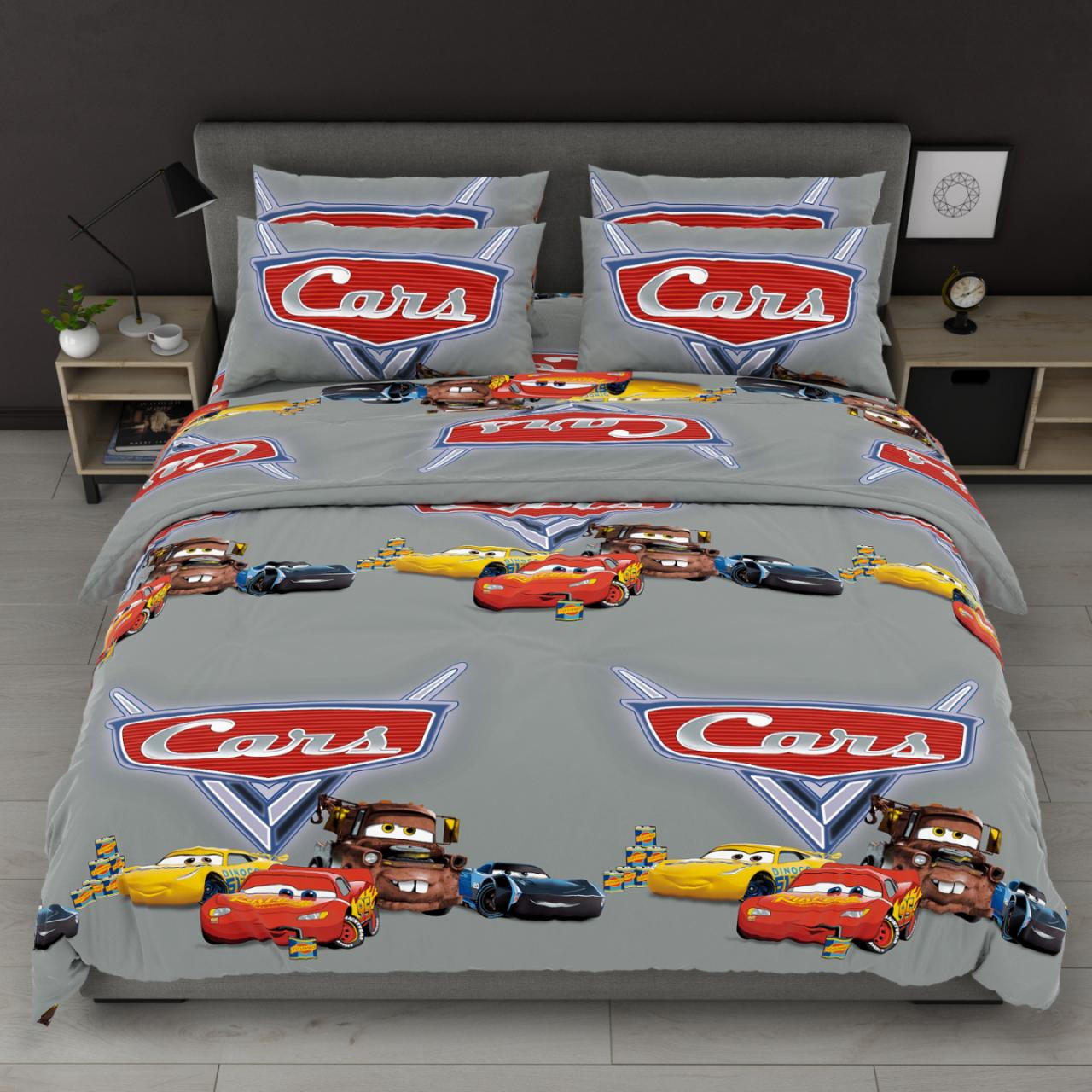 Тканина для постільної білизни Бязь "Gold" Lux дитяча GLB8275grey