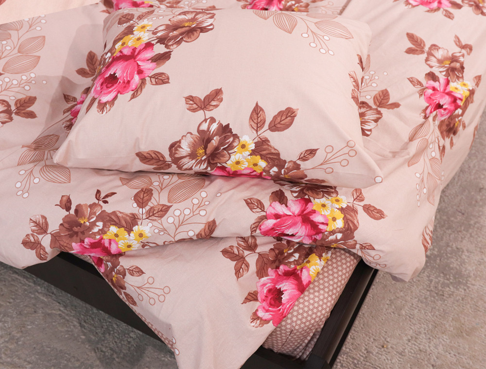 Двуспальный набор постельного белья 180*220 из Бязи "Gold" №155090AB Черешенка™