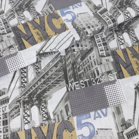 Тканина для постільної білизни Бязь "Gold" Lux GL3451