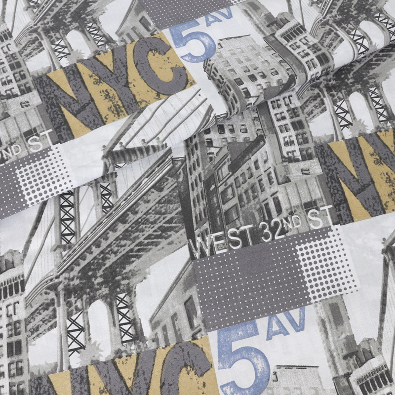 Тканина для постільної білизни Бязь "Gold" Lux GL3451