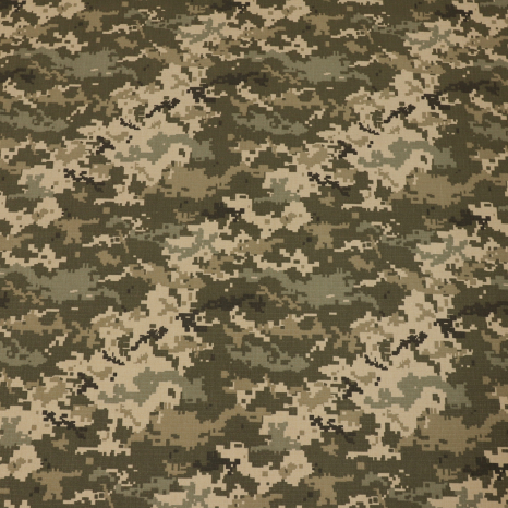 Тканина військова піксель ріп-стоп 215 г/м2 (50м) №5001
