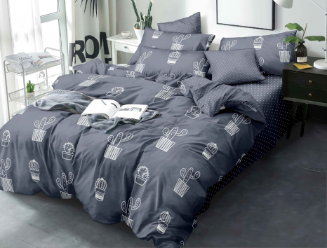 Семейный набор хлопкового постельного белья из Бязи "Gold" №151342AB Черешенка™