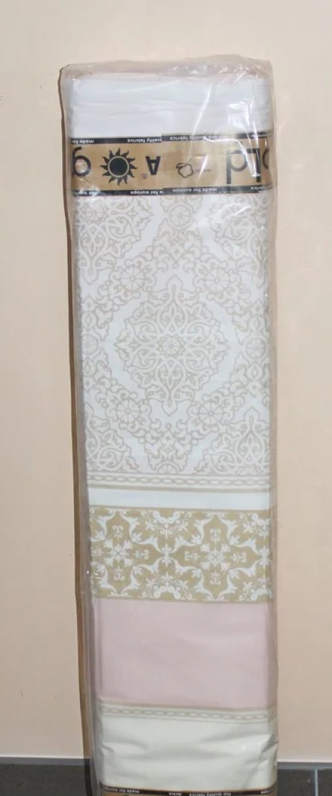 Ткань для постельного белья Бязь "Gold" Lux "Орнамент (розовый)" GL2027