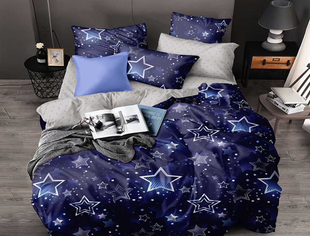 Двоспальний набір постільної білизни 180*220 із Бязі "Gold" №154556AB Черешенка™