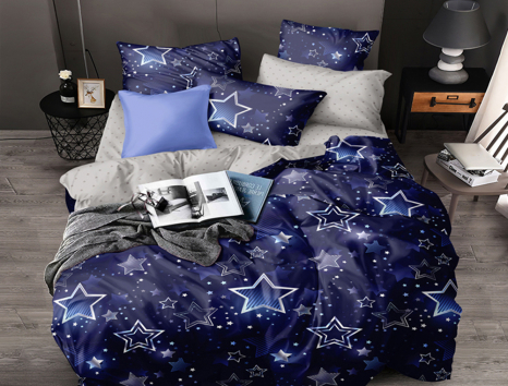 Двоспальний набір постільної білизни 180*220 із Бязі "Gold" №154556AB Черешенка™