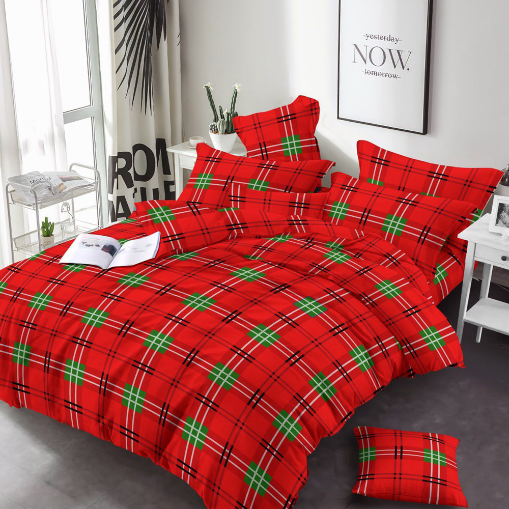 Ткань для постельного белья Бязь "Gold" Lux GL16290red