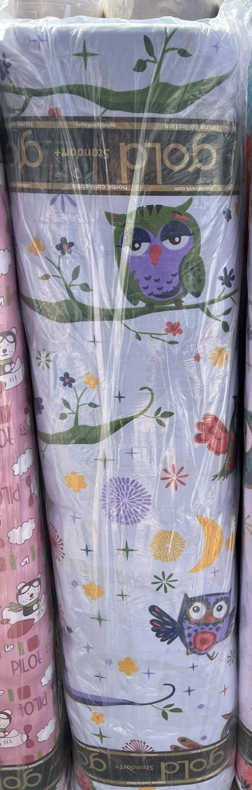 Ткань для постельного белья Бязь "Gold" Lux детская GLB312violet