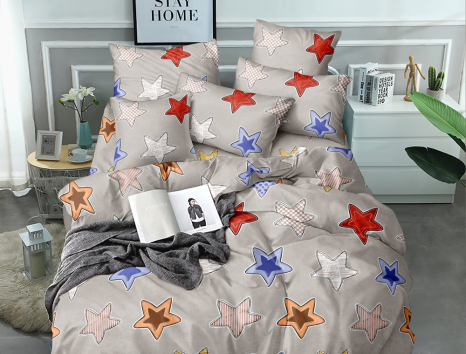 Тканина для постільної білизни Бязь "Gold" Lux GL3737grey