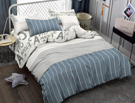Двоспальний набір постільної білизни 180*220 із Ранфорсу №18682AB Черешенка™