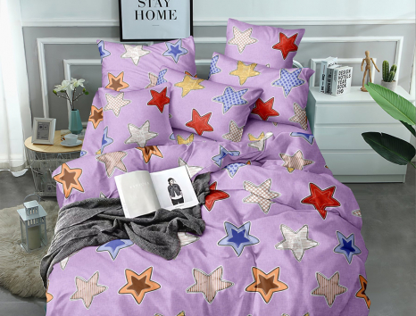 Тканина для постільної білизни Бязь "Gold" Lux GL3737pink