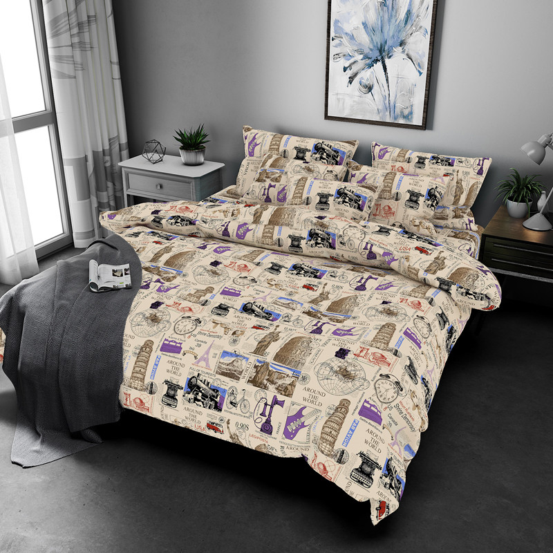 Ткань для постельного белья Бязь "Gold" Lux GL7830