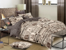 Семейный набор хлопкового постельного белья из Сатина №603AB Черешенка™