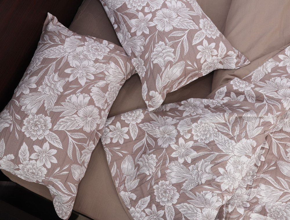 Євро-максі набір постільної білизни 200*230 із Мусліну №600-24 Черешенка™